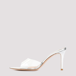 GIANVITO ROSSI Metallic Silver Flat Sandals for Women - SS24 Collection