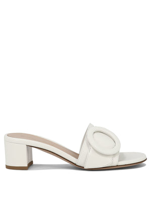 GIANVITO ROSSI Classic White Leather Sandals for Women - SS24 Collection