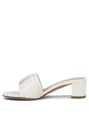 GIANVITO ROSSI Classic White Leather Sandals for Women - SS24 Collection