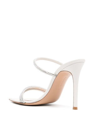 GIANVITO ROSSI SS23 White Calf Sandals, 100% BOS TAURUS, for Women by G16090.15RIC