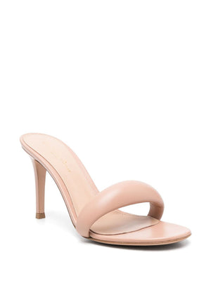 GIANVITO ROSSI Timeless Sophistication: Beige Nappa Leather Bijoux Sandals for Women