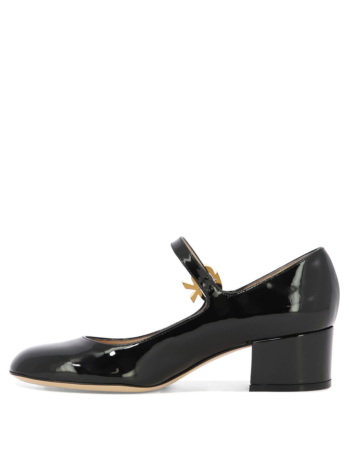 GIANVITO ROSSI Sleek and Sophisticated Black Patent Leather Ballet Flats