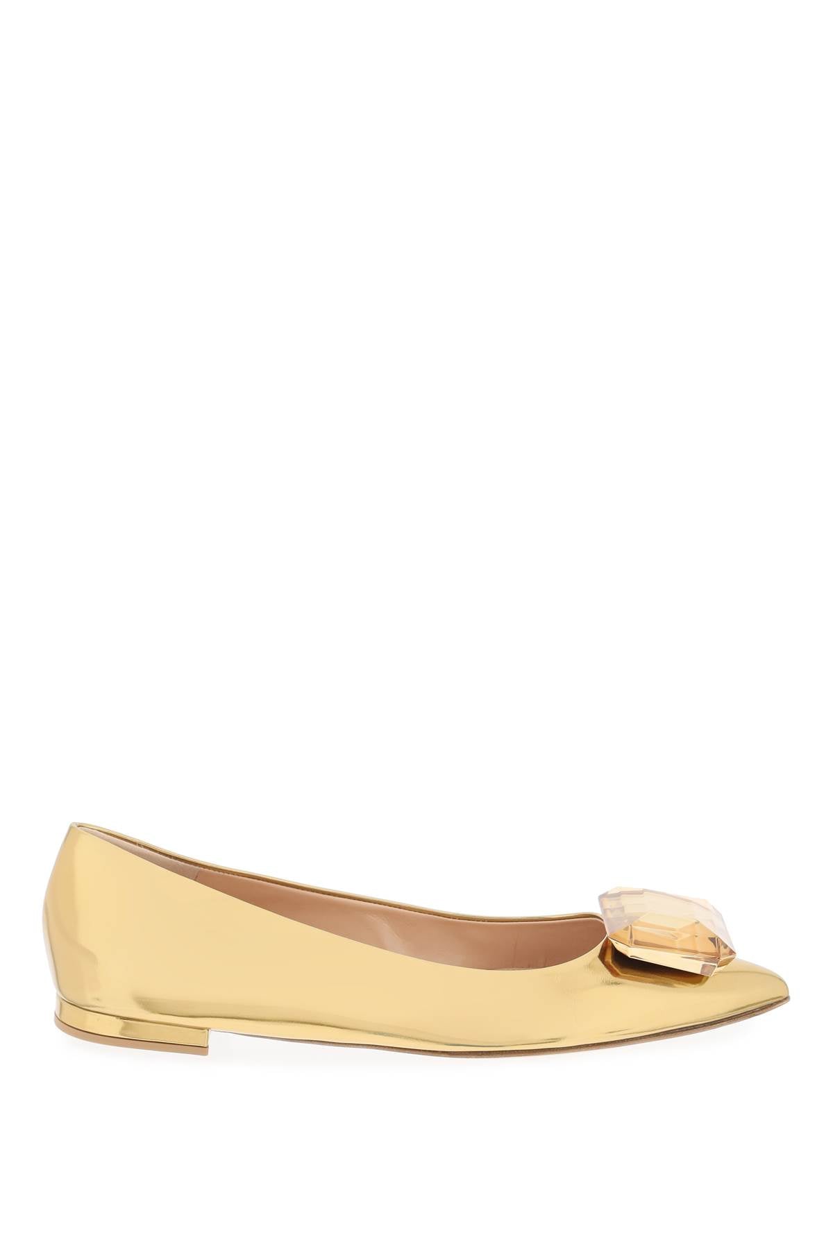 GIANVITO ROSSI Multicolor Gemstone Ballet Flats for Women