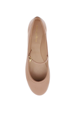 GIANVITO ROSSI Carla Mini Ballet Flats with Adjustable Mary Jane Strap