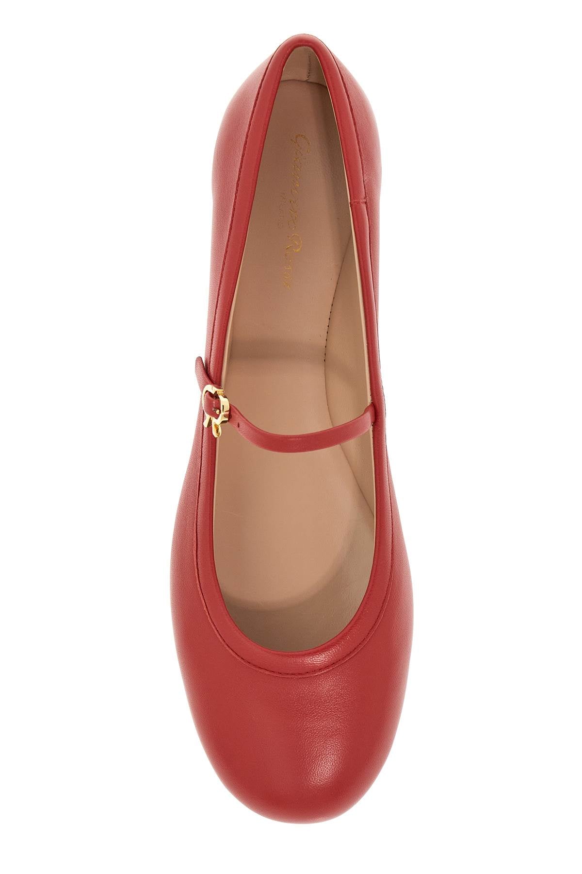 GIANVITO ROSSI Carla Mini Ballet Flats with Adjustable Strap