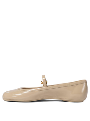 GIANVITO ROSSI Elegant Leather Ballerinas for Women