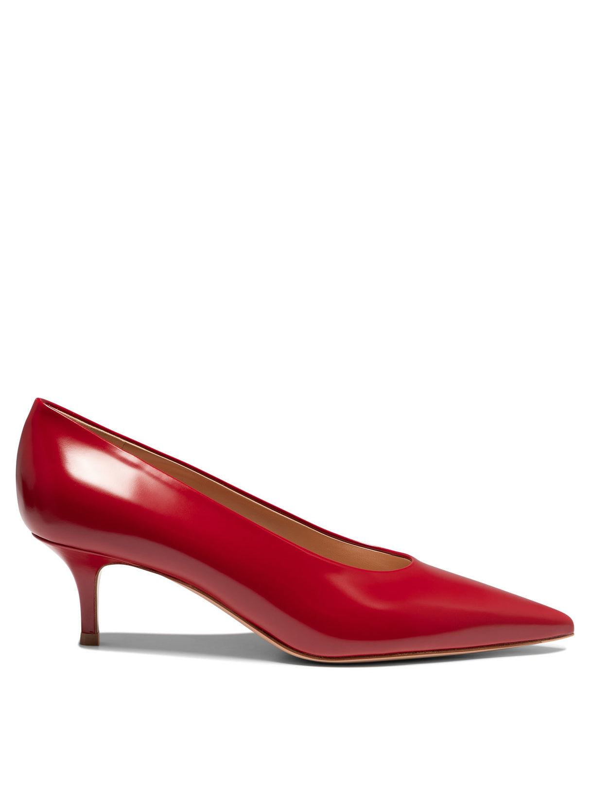 GIANVITO ROSSI Classic Red Leather Pumps for Women - FW24 Collection