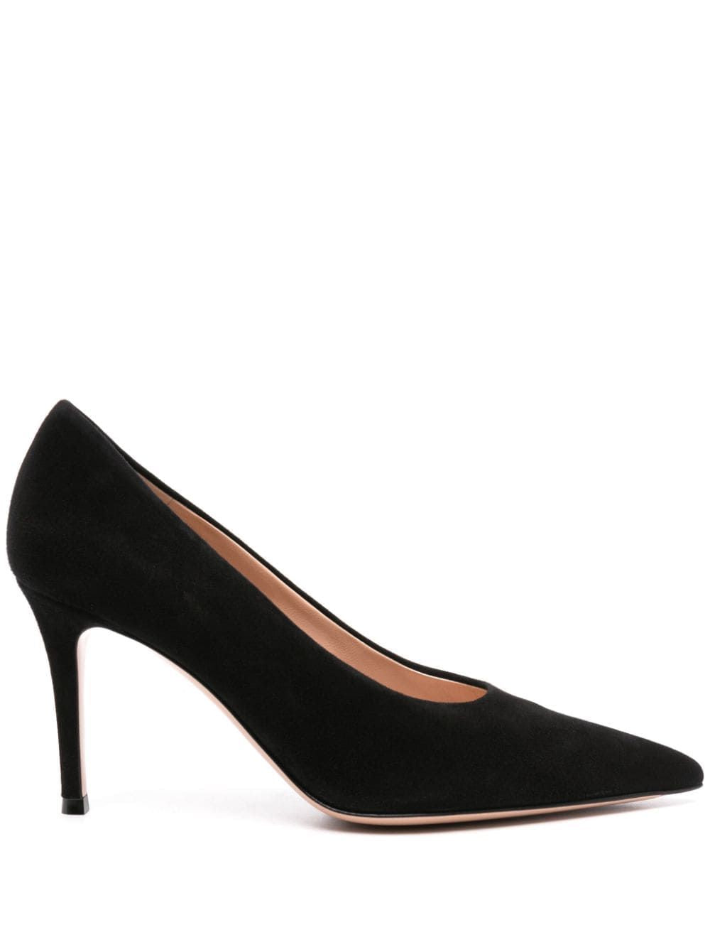 GIANVITO ROSSI Sleek and Chic Black Suede Pumps for Women