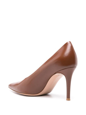 GIANVITO ROSSI Elegant Tan Mousse Pumps for the Modern Woman