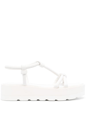 GIANVITO ROSSI White Leather Multi-Way Straps Sandals for Women - SS24 Season