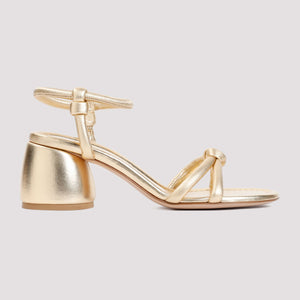 GIANVITO ROSSI Metallic Nappa Leather Sandals for Women with 6cm Heels - SS24 Collection