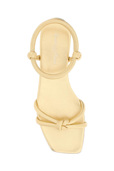 GIANVITO ROSSI Metallic Nappa Mini Sandals