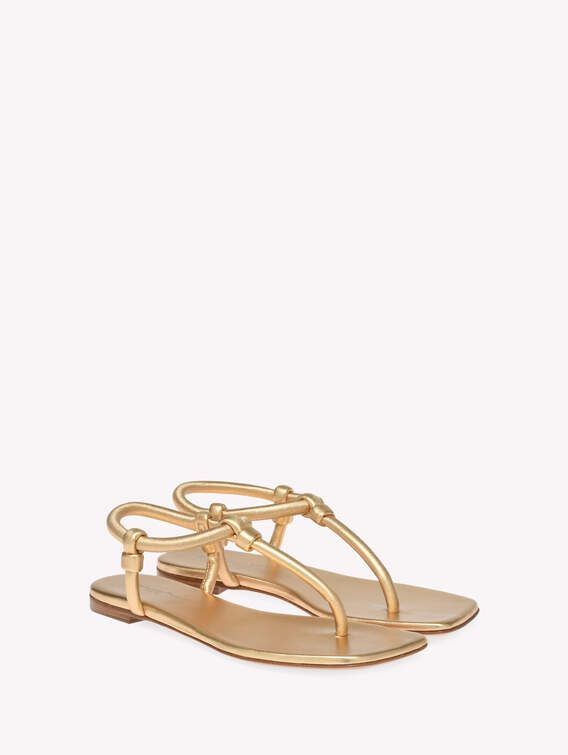 GIANVITO ROSSI Stylish Mekong Nappa Silk Sandals for Women