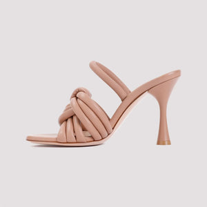 GIANVITO ROSSI PeachPea Nappa Leather Sandals