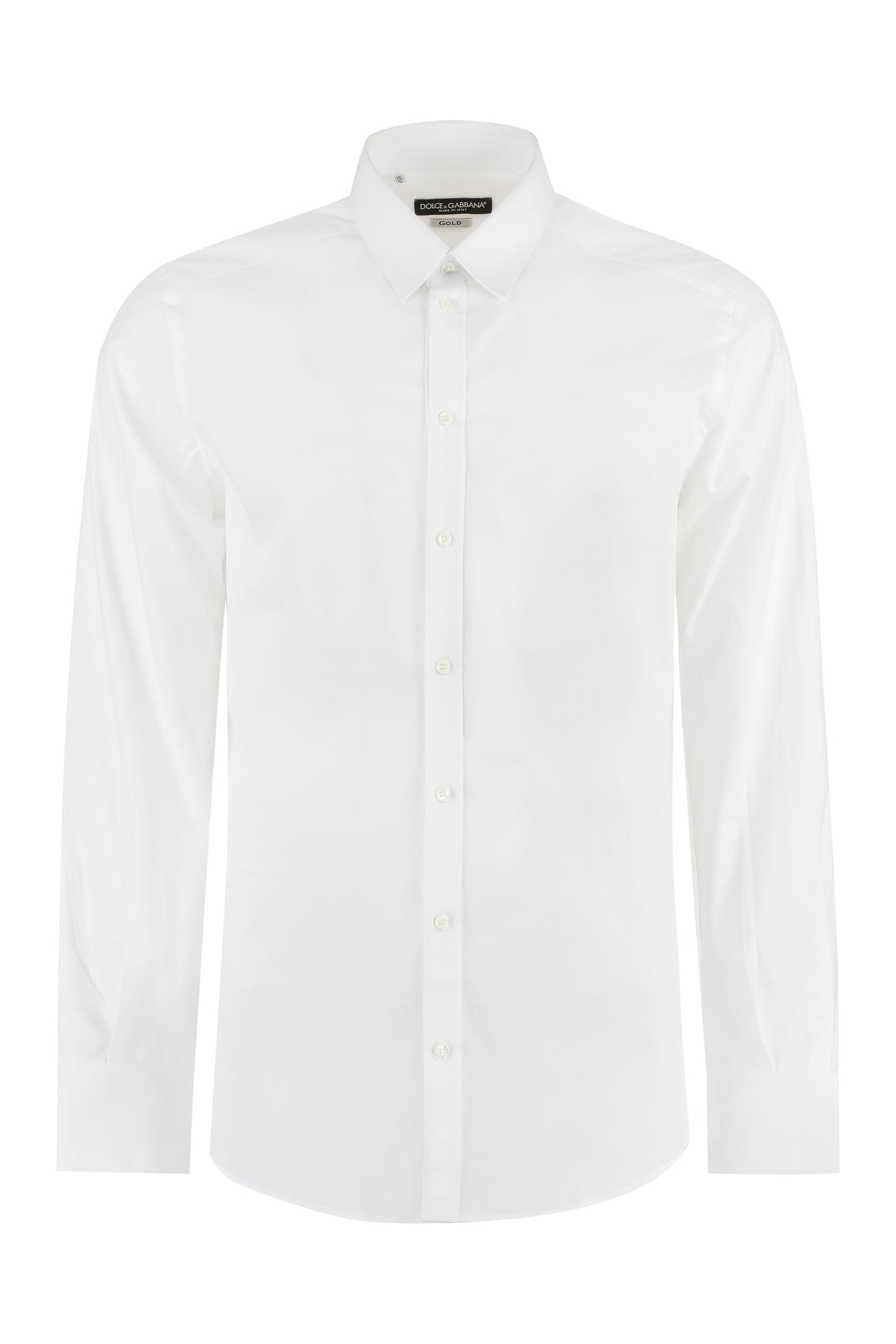 DOLCE & GABBANA Slim Fit Light Blue Cotton Shirt (Size IT 42)