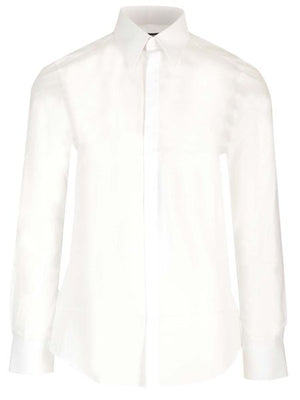 DOLCE & GABBANA Sleek and Stylish Concealed Shirt for Men