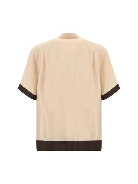 DOLCE & GABBANA Elegant Tortora Silk Shirt for Men