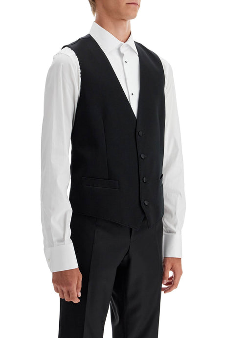 DOLCE & GABBANA Elegant Satin Waistcoat - Size IT 50