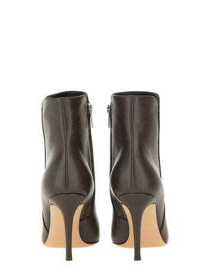 GIANVITO ROSSI Elegantly Crafted 85mm Leather Boots for Women