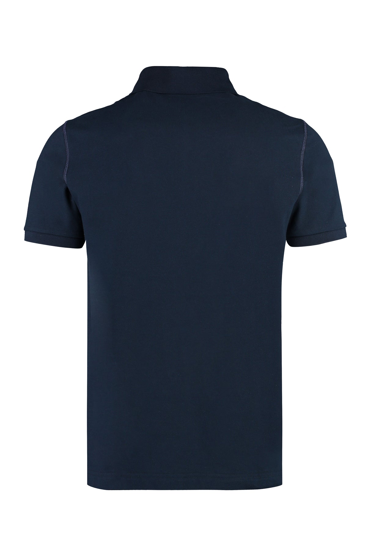 DOLCE & GABBANA Blue Short Sleeve Cotton Polo Shirt for Men - FW23 Collection