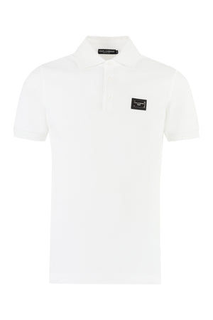 DOLCE & GABBANA Optic White Polo Shirt for Men - SS24 Collection