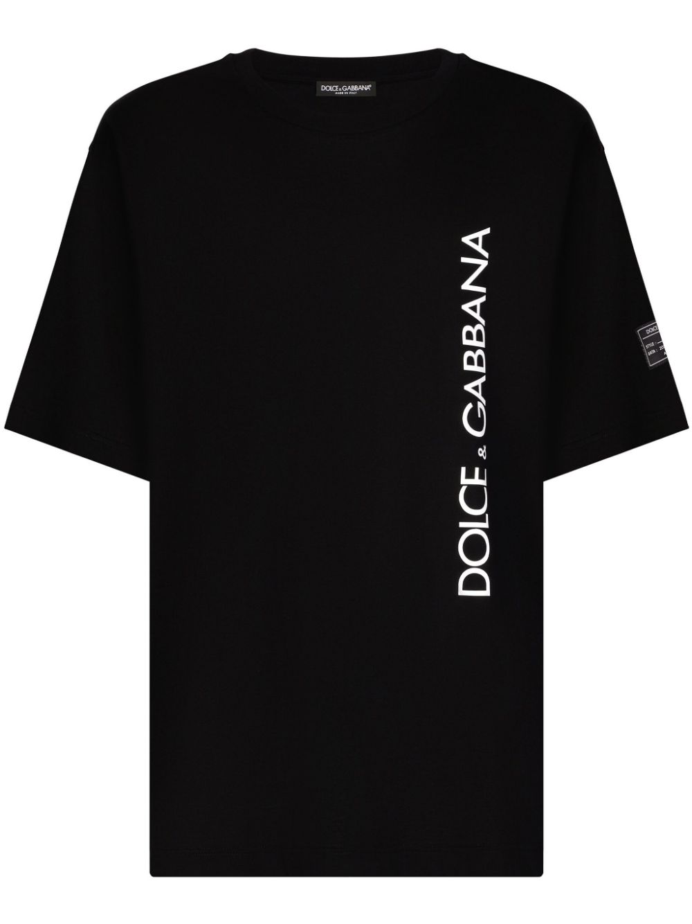 DOLCE & GABBANA Logo Print Cotton Tee for Men