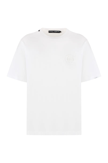 DOLCE & GABBANA Luxury Cotton Blend Crew-Neck Tee