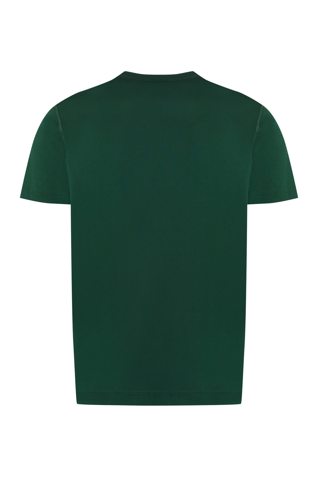 DOLCE & GABBANA Green Cotton Crew-Neck T-Shirt for Men