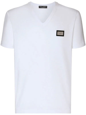 DOLCE & GABBANA Men's Cotton T-Shirt in White for SS24