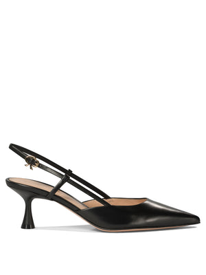 GIANVITO ROSSI Elegant Slingback with 55mm Hourglass Heel