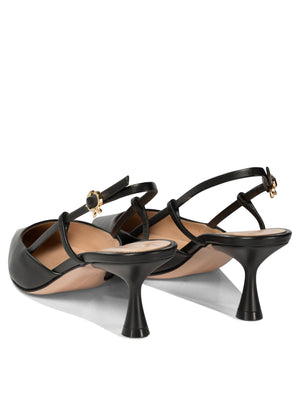 GIANVITO ROSSI Elegant Slingback with 55mm Hourglass Heel