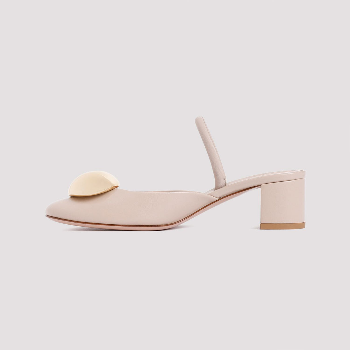 GIANVITO ROSSI Slingback Pumps in Nude Nappa Leather with 4.5cm Heel Height for Women - SS24 Collection