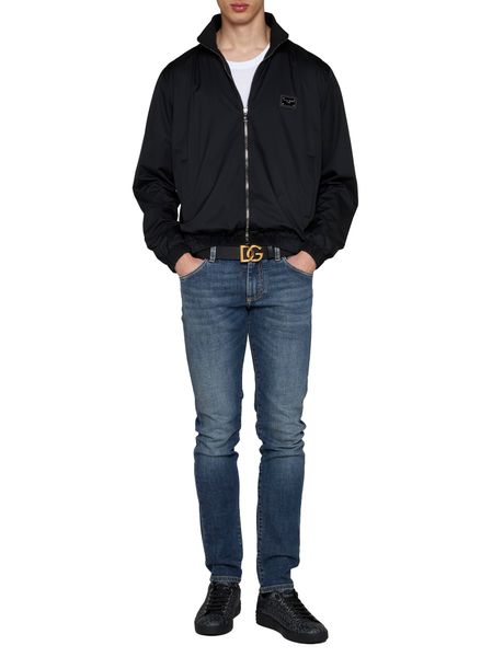 DOLCE & GABBANA Raffia Zipped Jacket for Men