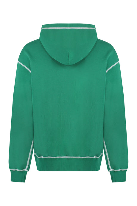 DOLCE & GABBANA Urban Cotton Hoodie with Contrast Stitching