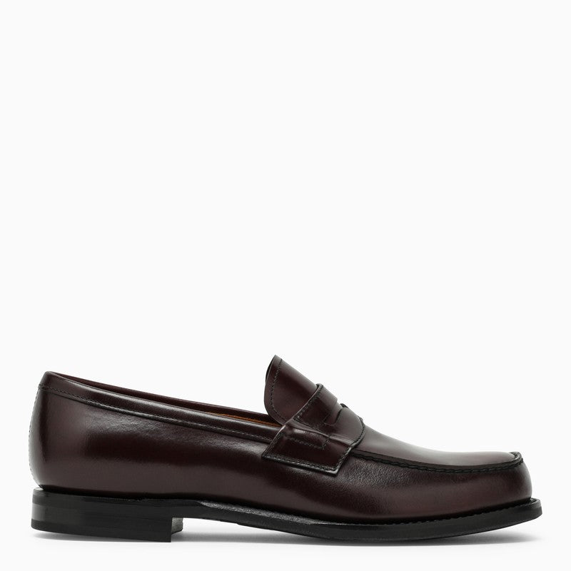 CHURCH'S Classic Burgundy Leather Loafer - Timeless Style