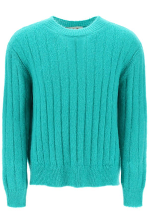 MARNI Green Brushed Mohair Pullover for Men - SS24 Collection