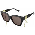 GUCCI Elegant Black Acetate Sunglasses