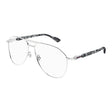 GUCCI Stylish Men's Silver Frame Sunglasses