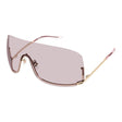 GUCCI Luxury Gold Sunglasses with Pink Lenses for All