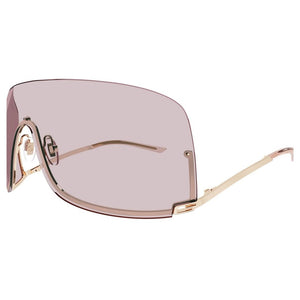 GUCCI Luxury Gold Sunglasses with Pink Lenses for All