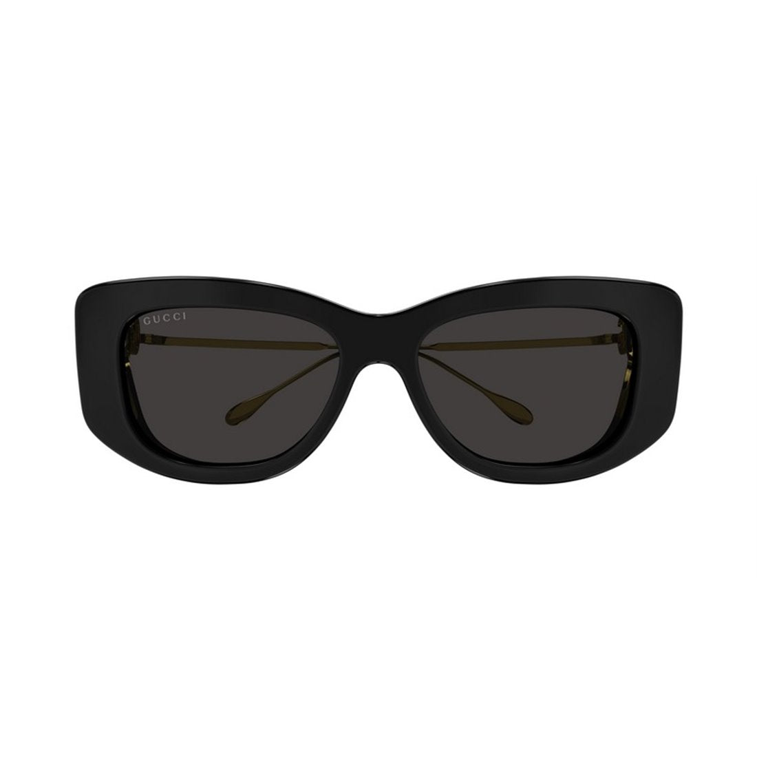 GUCCI Chic Ivory Acetate Sunglasses with Violet Lenses