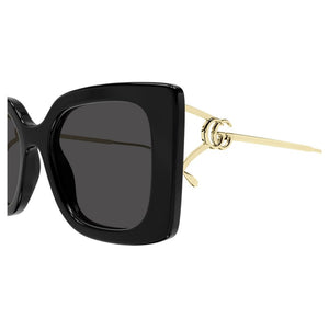 GUCCI Elegant Ivory Acetate Sunglasses with Violet Lenses