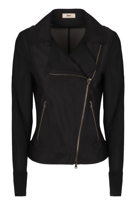 HERNO Women's Full Zip Asymmetric Jacket