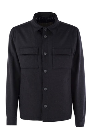 HERNO Luxury Cashmere-Silk Blend Resort Shirt