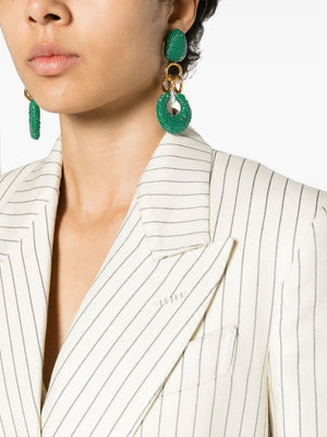 TOM FORD Striped Double Breasted Twill Blazer for Women