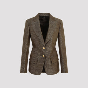 TOM FORD Elegant Single-Breasted Boucle Jacket