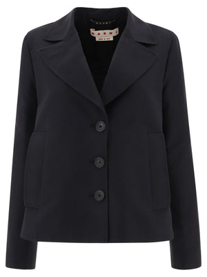 MARNI Stylish and Trendy 24FW Black Women's Outer Jacket