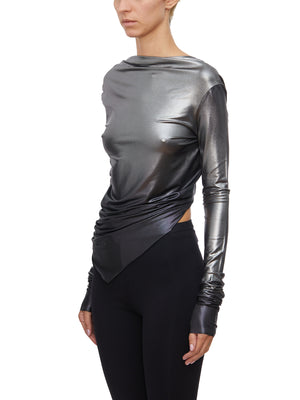 RICKOWENSLILIES Grey Degrade Top for Women - FW23 Collection