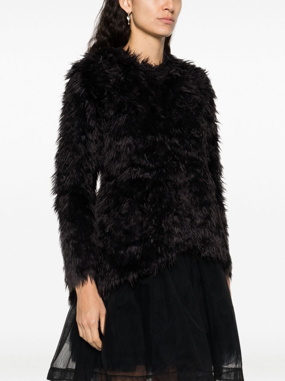 COMME DES GARÇONS Faux-Fur Women's Long-Sleeved Top - FW23