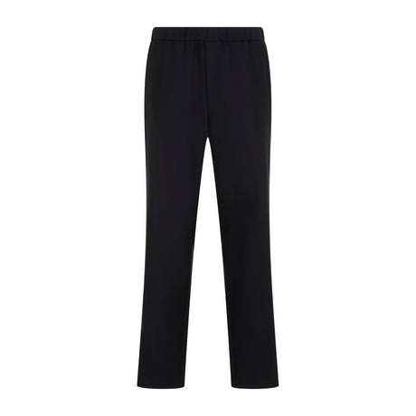 GIORGIO ARMANI Luxury Pure Virgin Wool Trousers in Blue